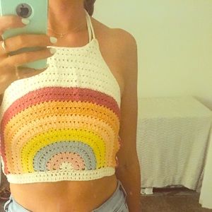 Rainbow halter